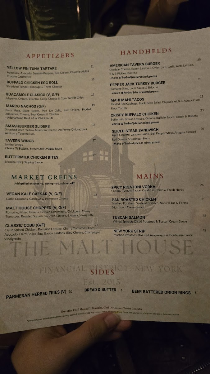 The Malt House Menu - Image 5